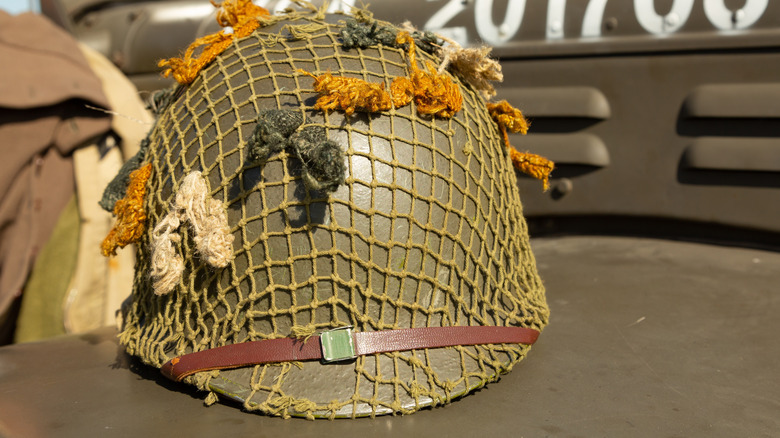 M1 helmet with net